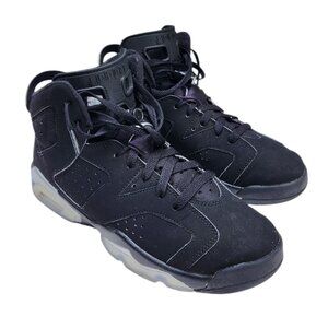 Nike Air Jordan 6 Retro Chrome Metallic Silver DX2835-001 GS Sneakers 6.5Y